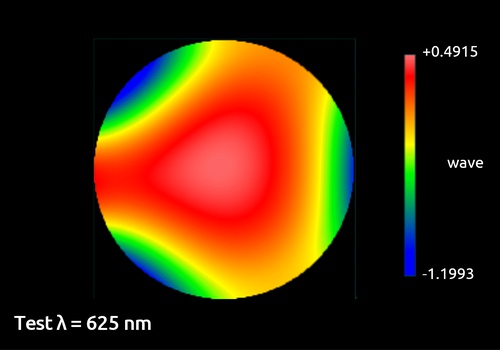 Surface measurement at 3 different wavelengths  using Kaleo Multiwave and QWSLI technology